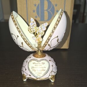 BNIB Bradford Exchange Peter Carl Fabergé Egg For Daughter